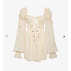 Rumored Macbeth mini dress Cream Puff Sleeve
